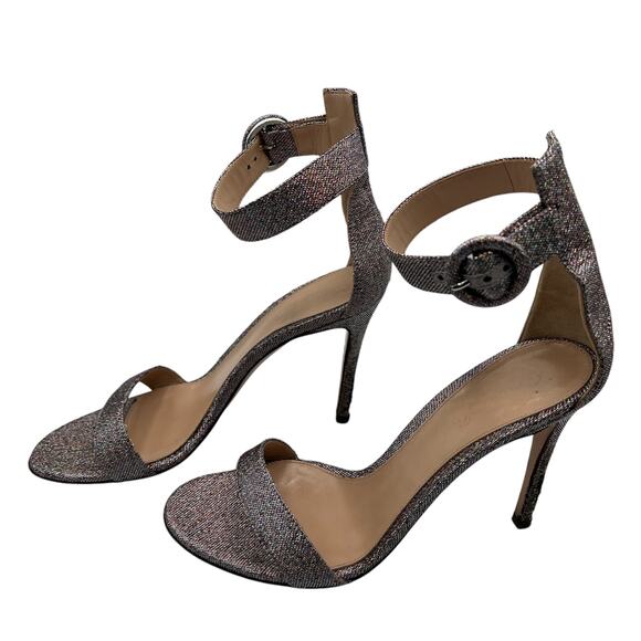 Gianvito Rossi Lurex Fabric Portofino Glitter Metallic Heels Multicolor Size 6 - Picture 5 of 16